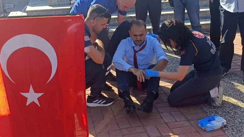 Muhtarlar Günü'nde bir muhtar baygınlık geçirdi