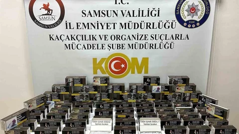 Samsun’da kaçak makaron operasyonu