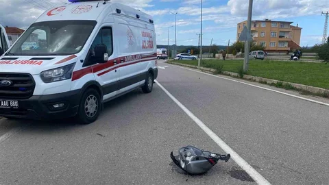 Sinop'ta motosiklet kazası: 2 yaralı