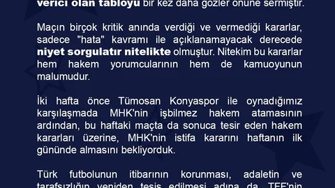 İstanbul'da Hakemlere Sert Eleştiri