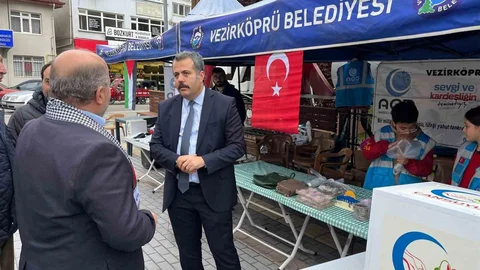 Samsun'da Gazze'ye destek amacıyla hayır çarşısı açıldı