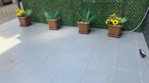 Çukurova'da yapay çiçek hırsızlığı kamerada