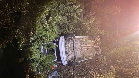 Bilecik’te şarampole uçan otomobilde 3 kişi yaralandı