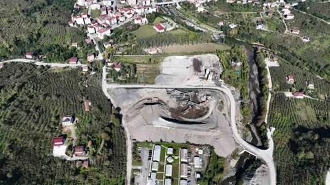 Samsun Salıpazarı'nda Barajın Yapımı İlerliyor