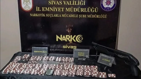 Sivas'ta uyuşturucu operasyonu düzenlendi.