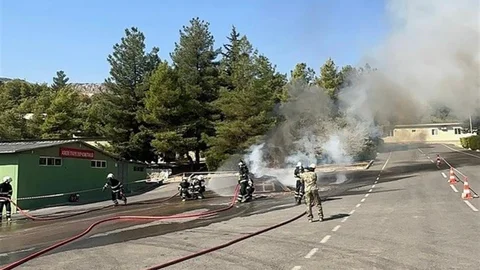 Şırnak’ta askerlere yangın güvenliği eğitimi