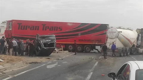 Mardin'de zincirleme trafik kazası