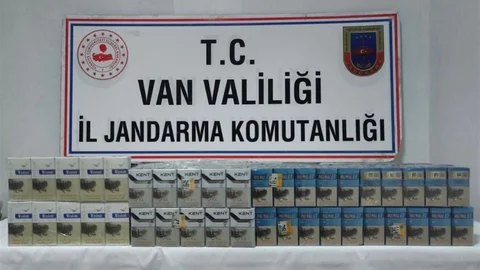 Van'da kaçak sigara operasyonu