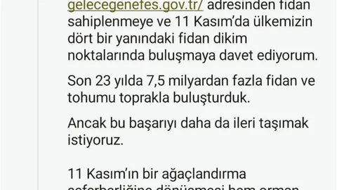 Ankara'da Ağaçlandırma Seferberliği Başlatıldı