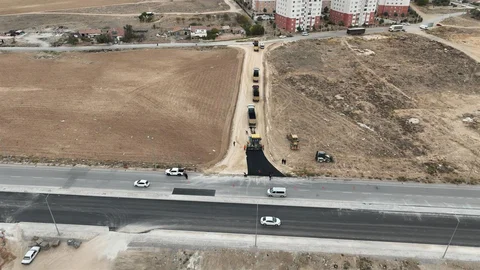 Konya'da asfalt çalışmaları sürüyor