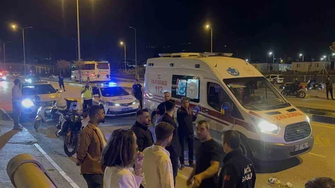 Hatay'da motosikletin çarptığı kadın yaralandı