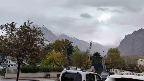 Hakkari'de kar yağışı etkili oldu