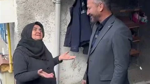 Eskipazar'da Başkan Civa'nın Nazife Teyze'ye desteği