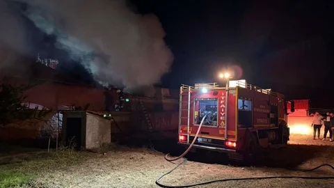 Kulu'da müstakil evde yangın