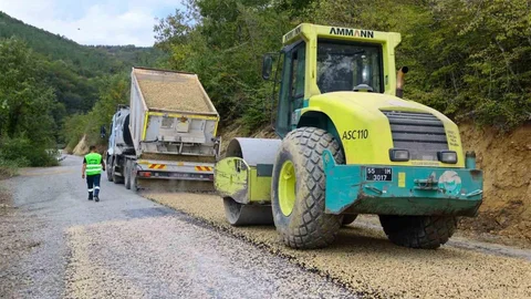 Samsun'da Yol Çalışmaları Devam Ediyor