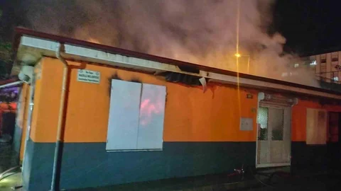 Aydın'da okul kantininde yangın