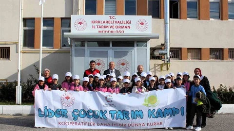 Kırklareli'nde Lider Çocuk Tarım Kampı