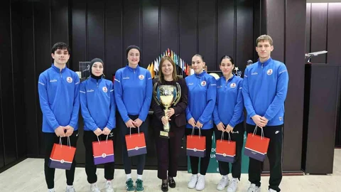 Samsun'da OMÜ Taekwondo Takımı Avrupa Şampiyonu