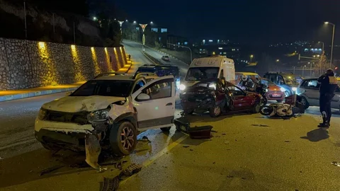 Karabük'te zincirleme kaza: 3 yaralı