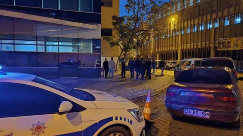 Karabük'te hastane önünde intihar girişimi