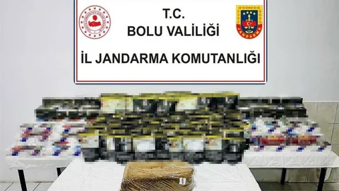 Bolu'da kaçak makaron operasyonu