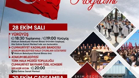 Atakum'da 29 Ekim'e özel etkinlikler