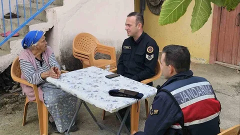 Aydın'da jandarmadan şehit annesine vefa ziyareti