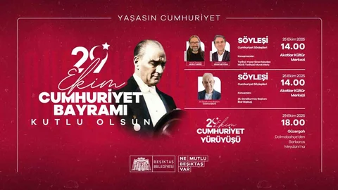 Beşiktaş'ta 29 Ekim Cumhuriyet Bayramı coşkuyla kutlanacak