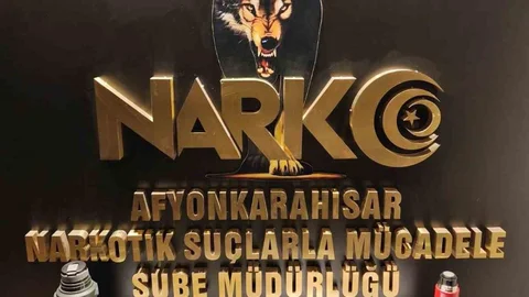 Afyonkarahisar'da yolcu otobüsünde 600 gram uyuşturucu madde bulundu