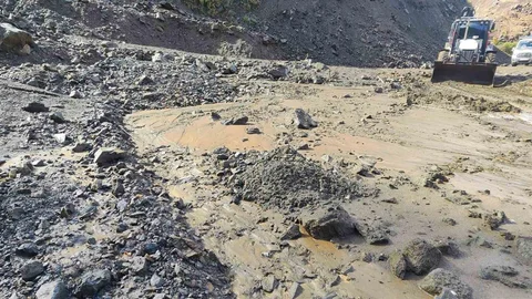 Sason’da heyelan sonrası temizlik