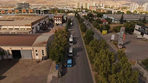 Kayseri'de işçi servislerine denetim yapıldı