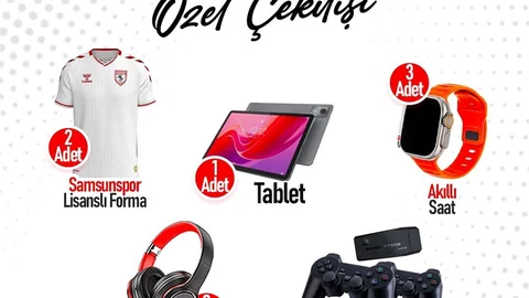 Samsun'da Cumhuriyet Bayramı için hediye çekilişi