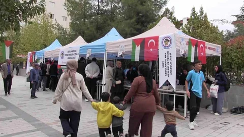 Siirt'te öğrencilerden Gazze yararına etkinlik