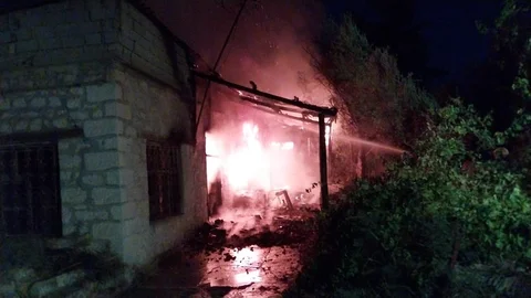 Mersin Mut'ta müstakil evde yangın çıktı