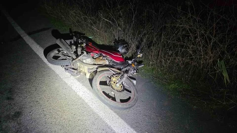 Tekirdağ'da motosiklet ve otomobil çarpıştı