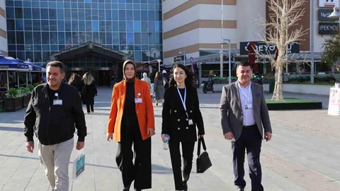 Erzurum'da iş yerlerine dumansız hava ziyareti yapıldı.
