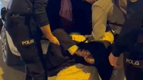 Ankara'da saldırgan davranışlar sergileyen kişi gözaltına alındı