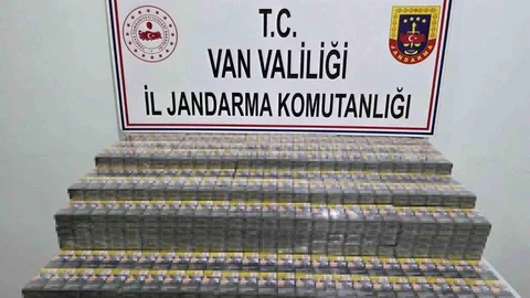 Van'da kaçak sigara operasyonu