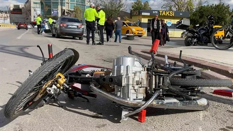 Aksaray'da kaza: Motosiklet sürücüsü yaralandı