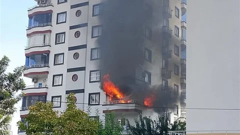 Mersin'de Yangın Paniği