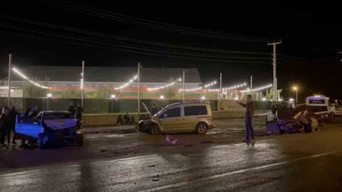 Çankırı'da zincirleme trafik kazasında 9 kişi yaralandı