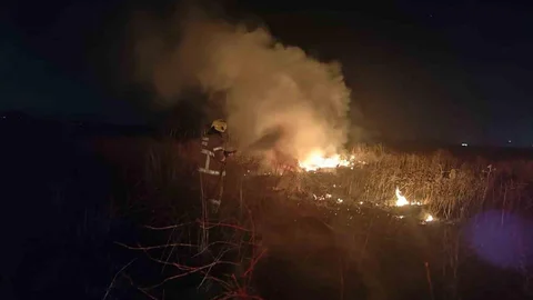 Balıkesir'de Arazi Yangını Kontrol Altına Alındı