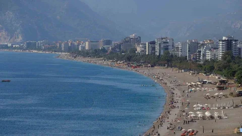 Antalya'da Ekim'de yaz havası yaşanıyor