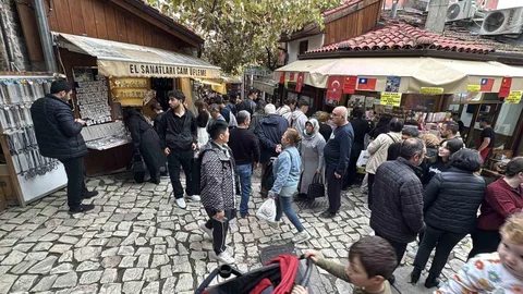 Karabük'te Safranbolu'da hafta sonu turist yoğunluğu