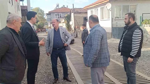 Kaymakam Kara, Karaköy'deki taşkın önleme çalışmalarını yerinde gördü