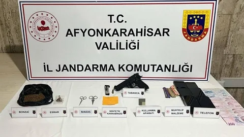 Afyonkarahisar’da uyuşturucu operasyonu düzenlendi