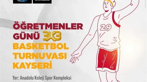 Kayseri'de Ödüllü Basketbol Turnuvası
