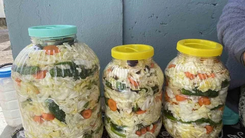 Ağrı'da Geleneksel Turşu Zamanı