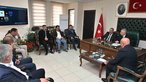 Mücahit Yanılmaz'dan Başkan Hamamcı'ya Ziyaret
