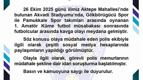 Denizli'de Amatör Maçta Kavga